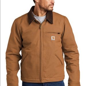 - Carhartt Duck Detroit Blanket Lined Jacket, Brown, XL Worn and washed 1 time